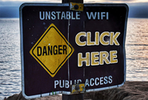 click here danger sign 
